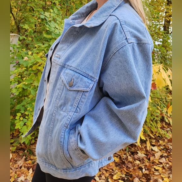 Vintage Pepsi Soda Pop Light Wash Denim Jean Jacket - Picture 6 of 7